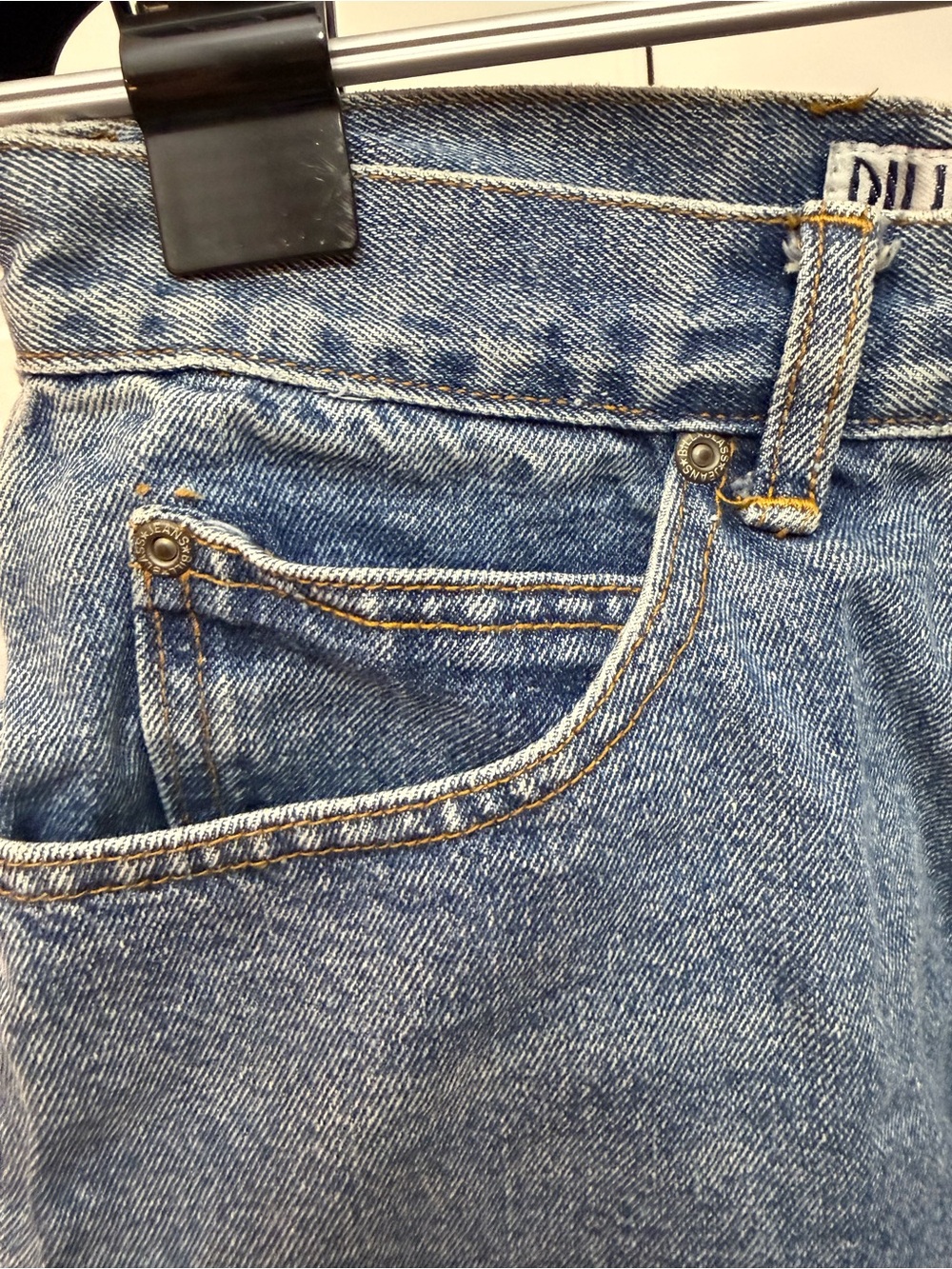 Billabong Mid-Blue High-Rise Denim Shorts - Picture 4 of 8
